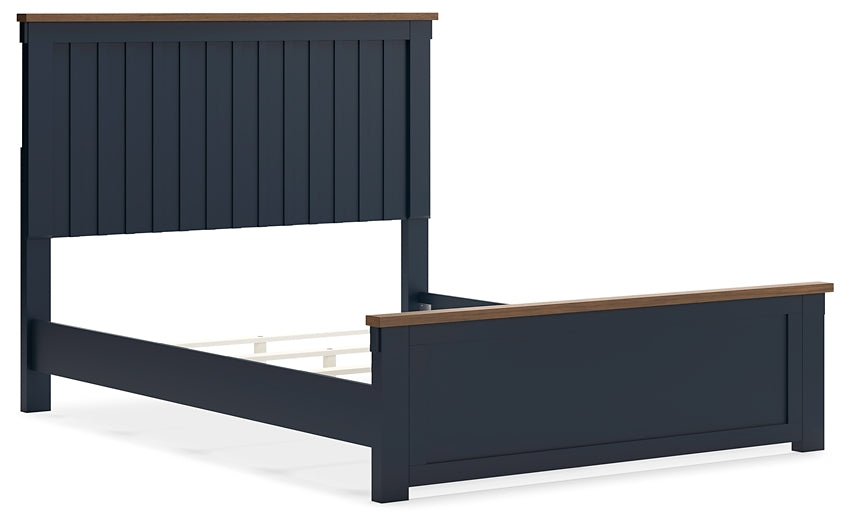 Landocken Queen Panel Bed with Dresser and 2 Nightstands