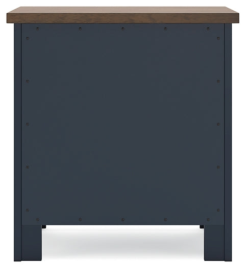 Landocken Twin Panel Bed with Mirrored Dresser and 2 Nightstands