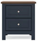 Landocken Queen Panel Bed with Mirrored Dresser and Nightstand