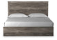 Ralinksi King Panel Bed with Mirrored Dresser, Chest and Nightstand