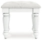 Kozlani Vanity Upholstered Stool