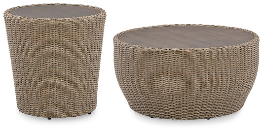 Danson Outdoor Coffee Table with End Table